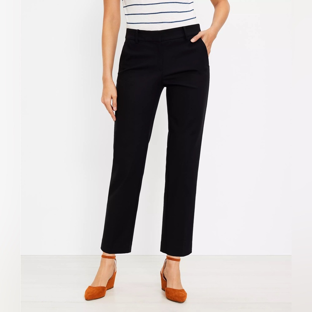 Loft Riviera Pants in curvy 4- black - new w/o tags